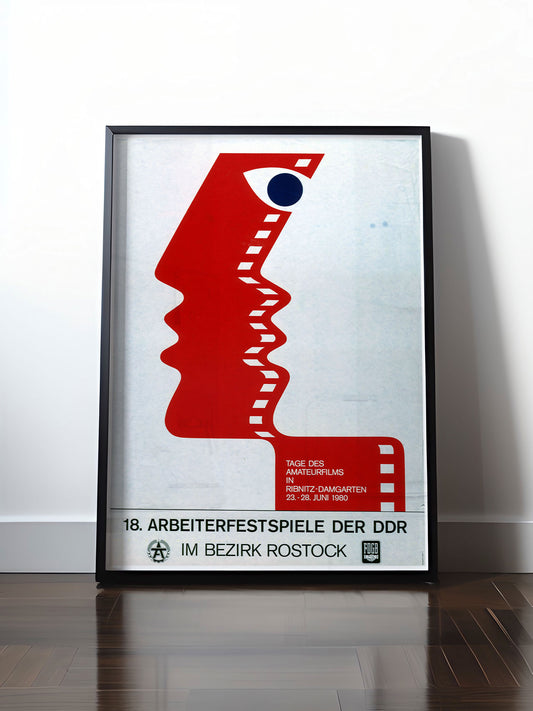 HISTORISCHES POSTER (A4 | A3 | A2 | A1) • 18. ARBEITERFESTSPIELE ROSTOCK 1980