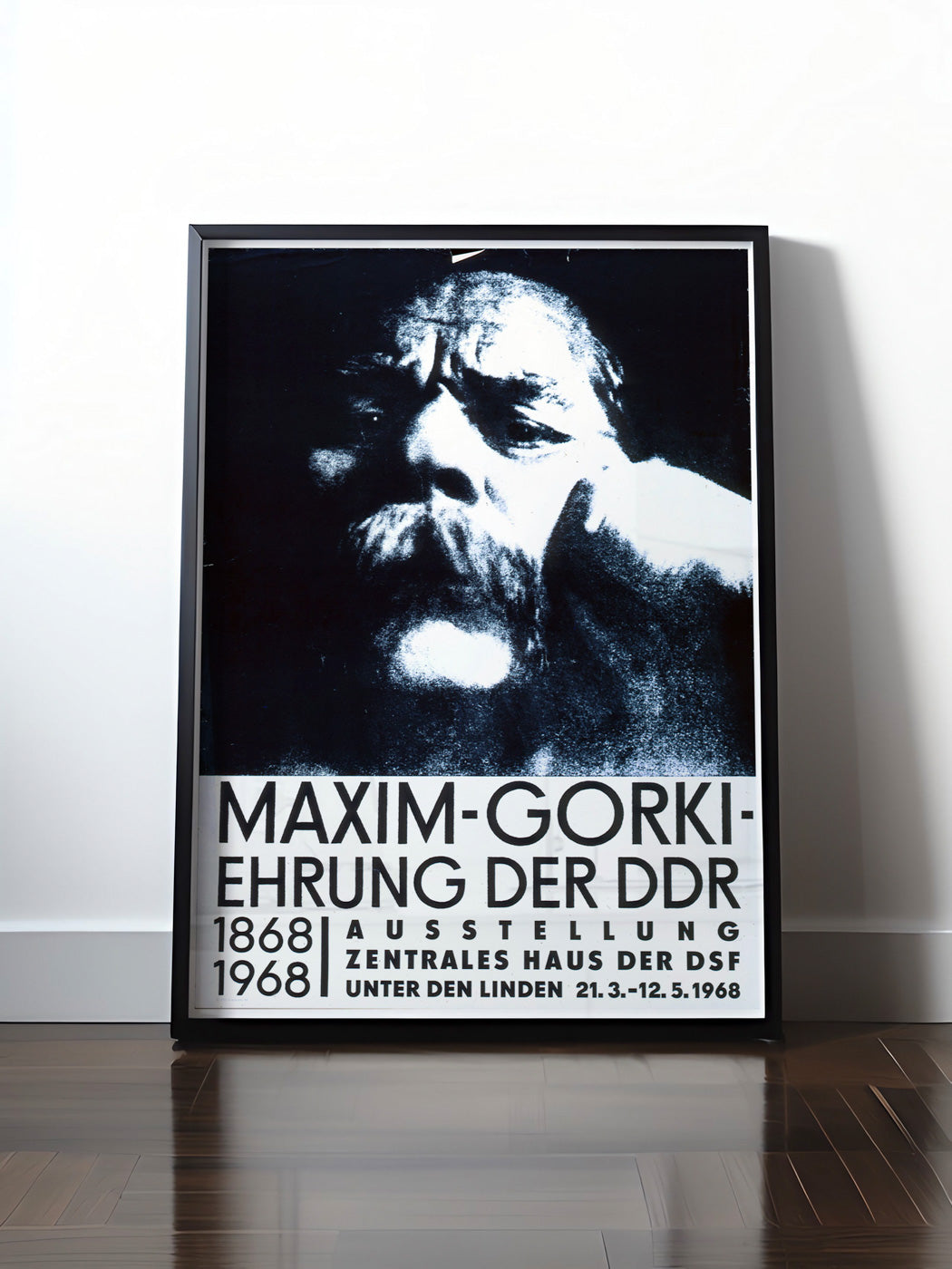 HISTORISCHES POSTER (A4 | A3 | A2 | A1) • DDR: AUSSTELLUNG MAXIM GORKI, 1968