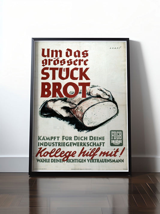 HISTORISCHES POSTER (A4 | A3 | A2 | A1) • FDGB - KOLLEGE HILF MIT!