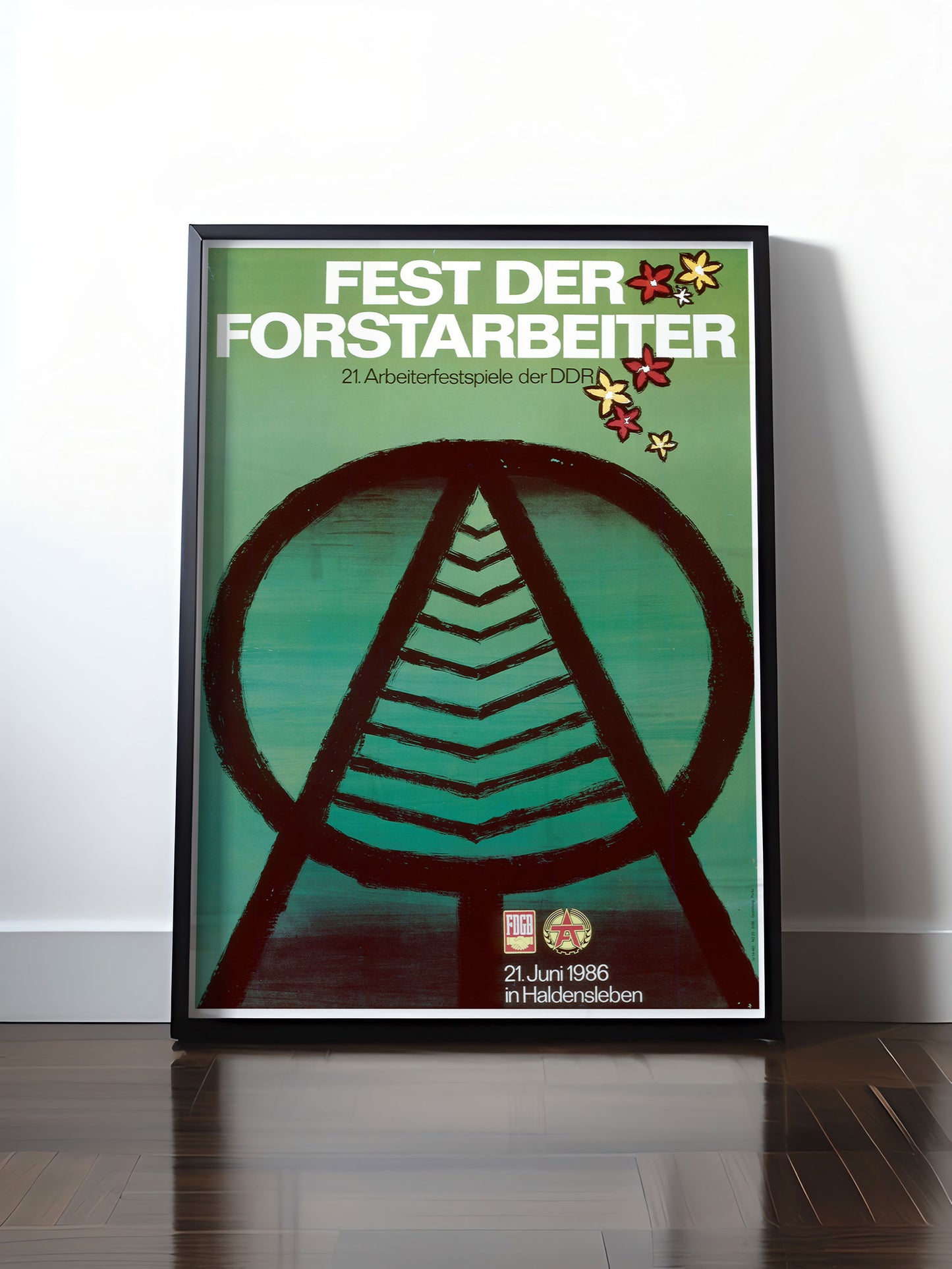 HISTORISCHES POSTER (A4 | A3 | A2 | A1) • FEST DER FORSTARBEITER HALDENSLEBEN 1986