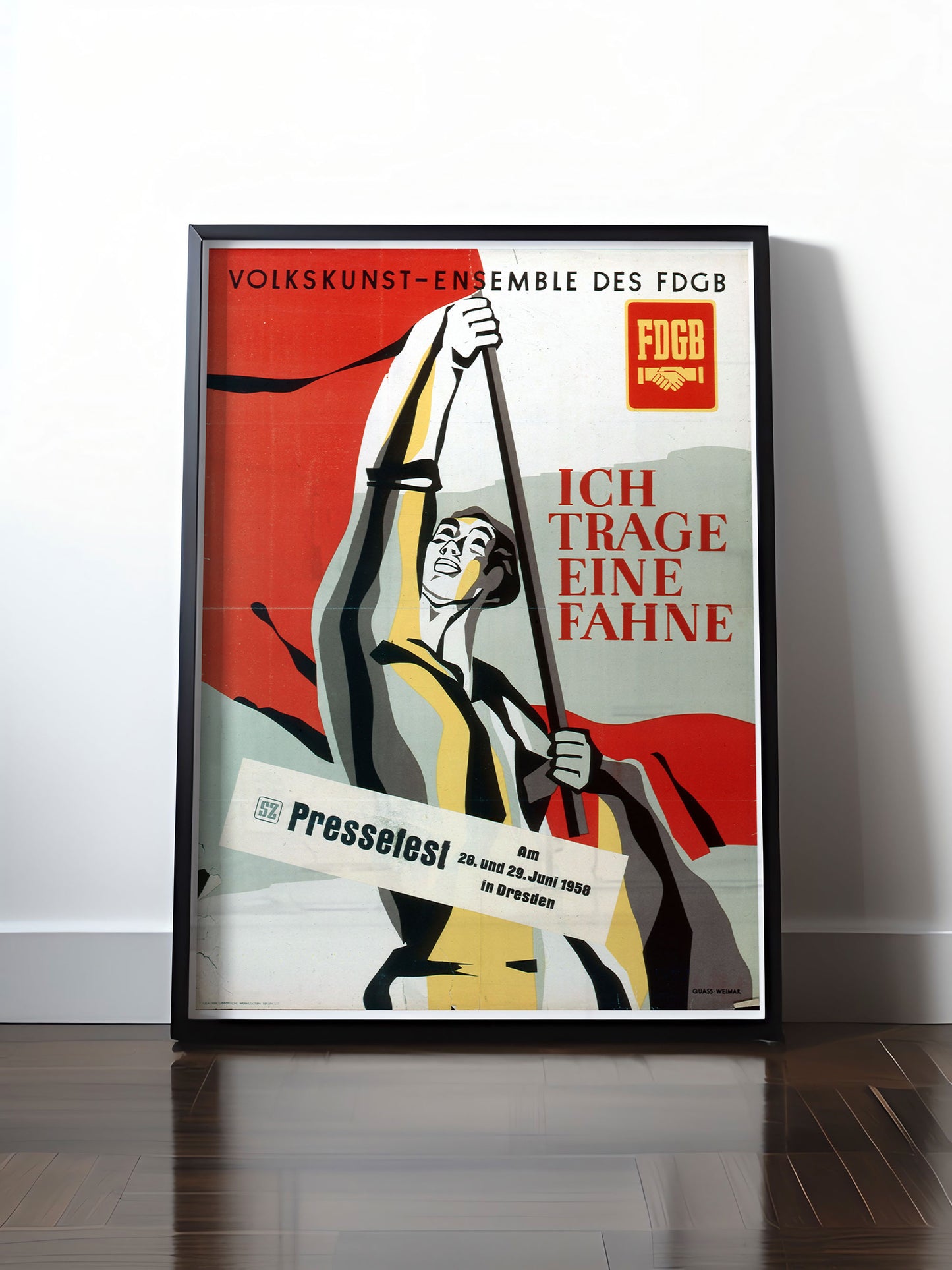 HISTORISCHES POSTER (A4 | A3 | A2 | A1) • FDGB VOLKSKUNST ENSEMBLE