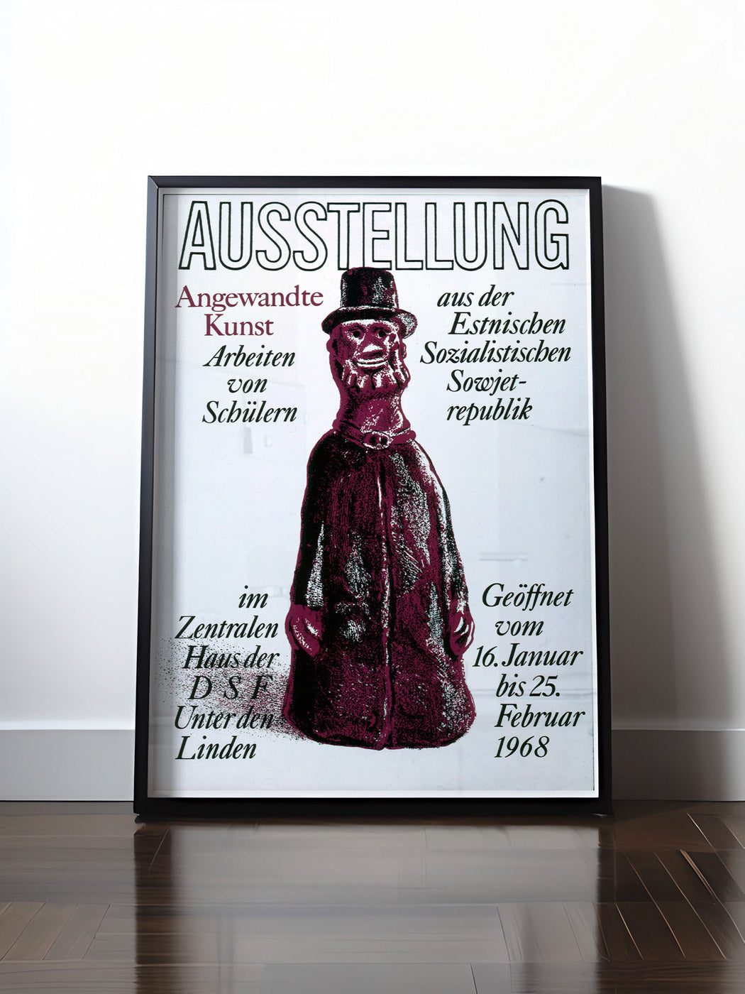 HISTORISCHES POSTER (A4 | A3 | A2 | A1) • DDR: AUSSTELLUNG ESTNISCHE KUNST