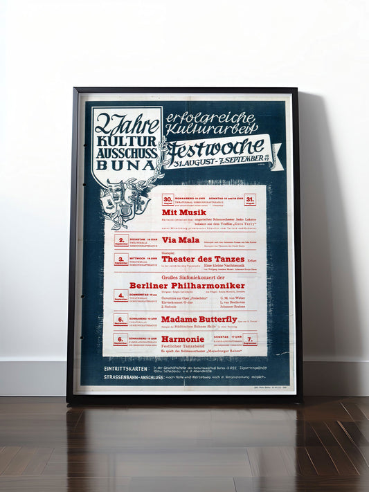 HISTORISCHES POSTER (A4 | A3 | A2 | A1) • KULTURAUSSCHUSS BUNA