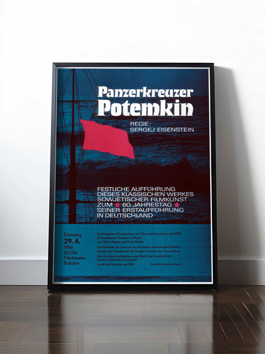 HISTORISCHES POSTER (A4 | A3 | A2 | A1) • PANZERKREUZER POTEMKIN 1986 - FILMPLAKAT