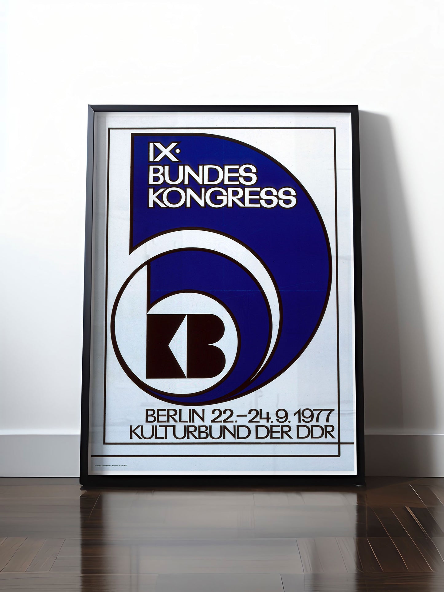 HISTORISCHES POSTER (A4 | A3 | A2 | A1) • 9. KULTURKONGRESS DER DDR