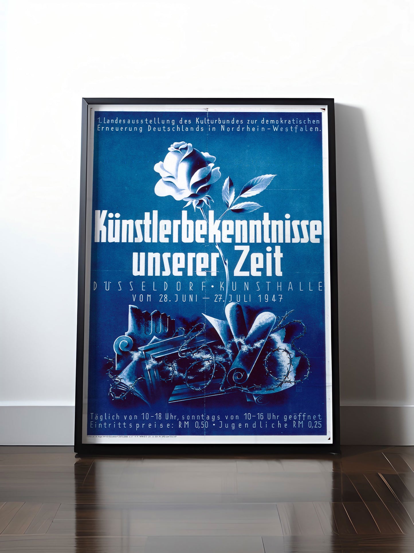 HISTORISCHES POSTER (A4 | A3 | A2 | A1) • KÜNSTLERBEKENNTNISSE 1947