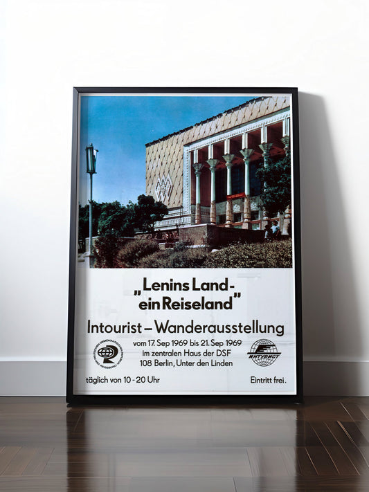 HISTORISCHES POSTER (A4 | A3 | A2 | A1) • DDR: LENIN'S LAND WANDERAUSSTELLUNG 1969