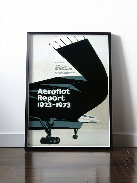 HISTORISCHES POSTER (A4 | A3 | A2 | A1) • AEROFLOT AUSSTELLUNG 1973