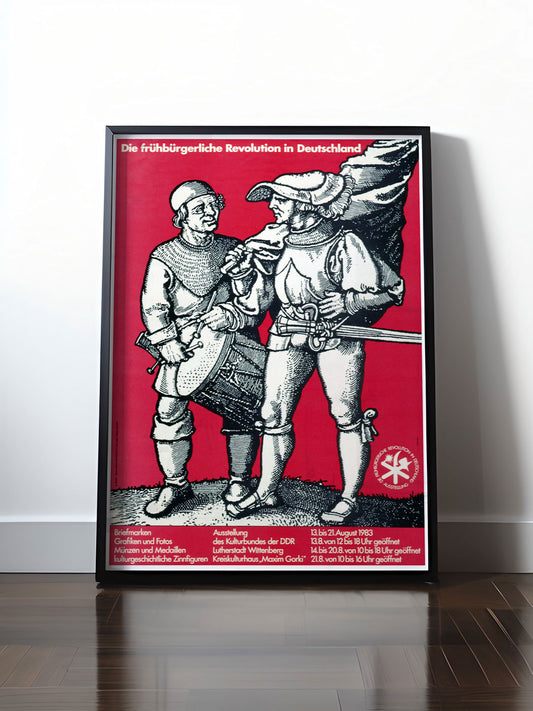 HISTORISCHES POSTER (A4 | A3 | A2 | A1) • DDR: AUSSTELLUNG BAUERNKRIEG & REVOLUTION, 1983