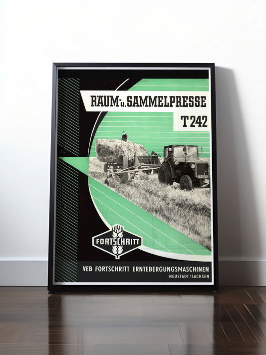 HISTORISCHES POSTER (A4 | A3 | A2 | A1) • DDR: FORTSCHRITT SAMMELPRESSE T242