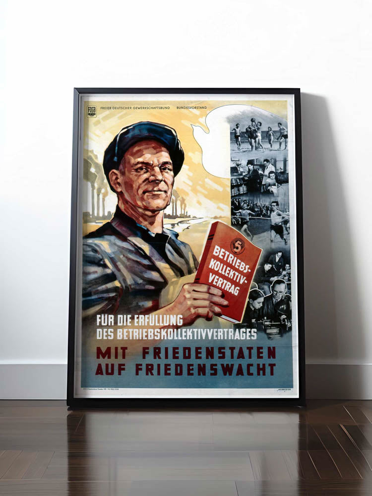 HISTORISCHES POSTER (A4 | A3 | A2 | A1) • MIT FRIEDENSTATEN AUF FRIEDENSWACHT