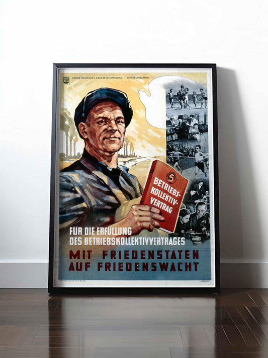 HISTORISCHES POSTER (A4 | A3 | A2 | A1) • MIT FRIEDENSTATEN AUF FRIEDENSWACHT