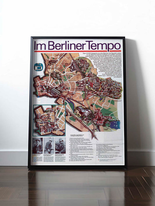 HISTORISCHES POSTER (A4 | A3 | A2 | A1) • 750 JAHRE BERLIN - IM BERLINER TEMPO