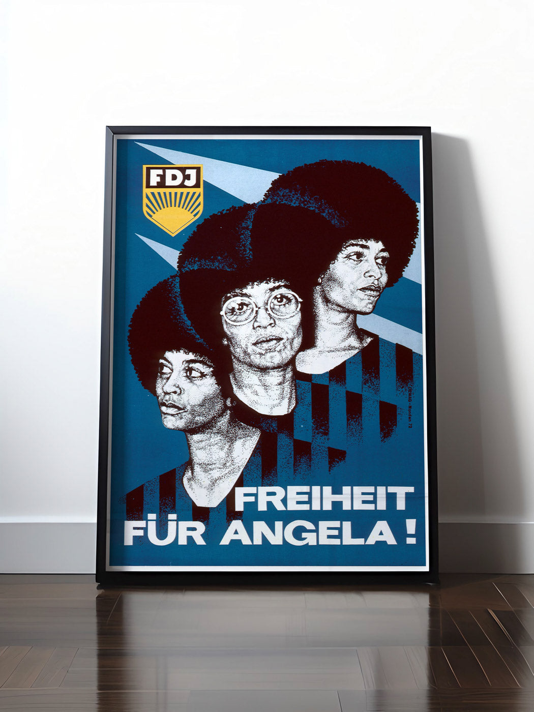 HISTORISCHES POSTER (A4 | A3 | A2 | A1) • DDR: FREIHEIT FÜR ANGELA DAVIS!