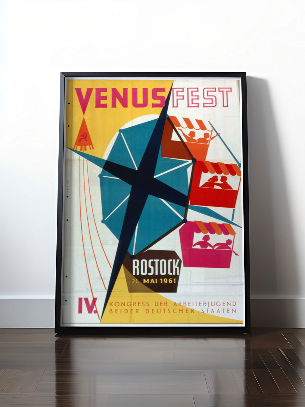 HISTORISCHES POSTER (A4 | A3 | A2 | A1) • DDR: VENUSFEST ROSTOCK 1961