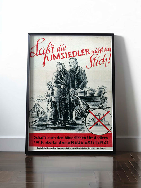 HISTORISCHES POSTER (A4 | A3 | A2 | A1) • LASST DIE UMSIEDLER NICHT IM STICH