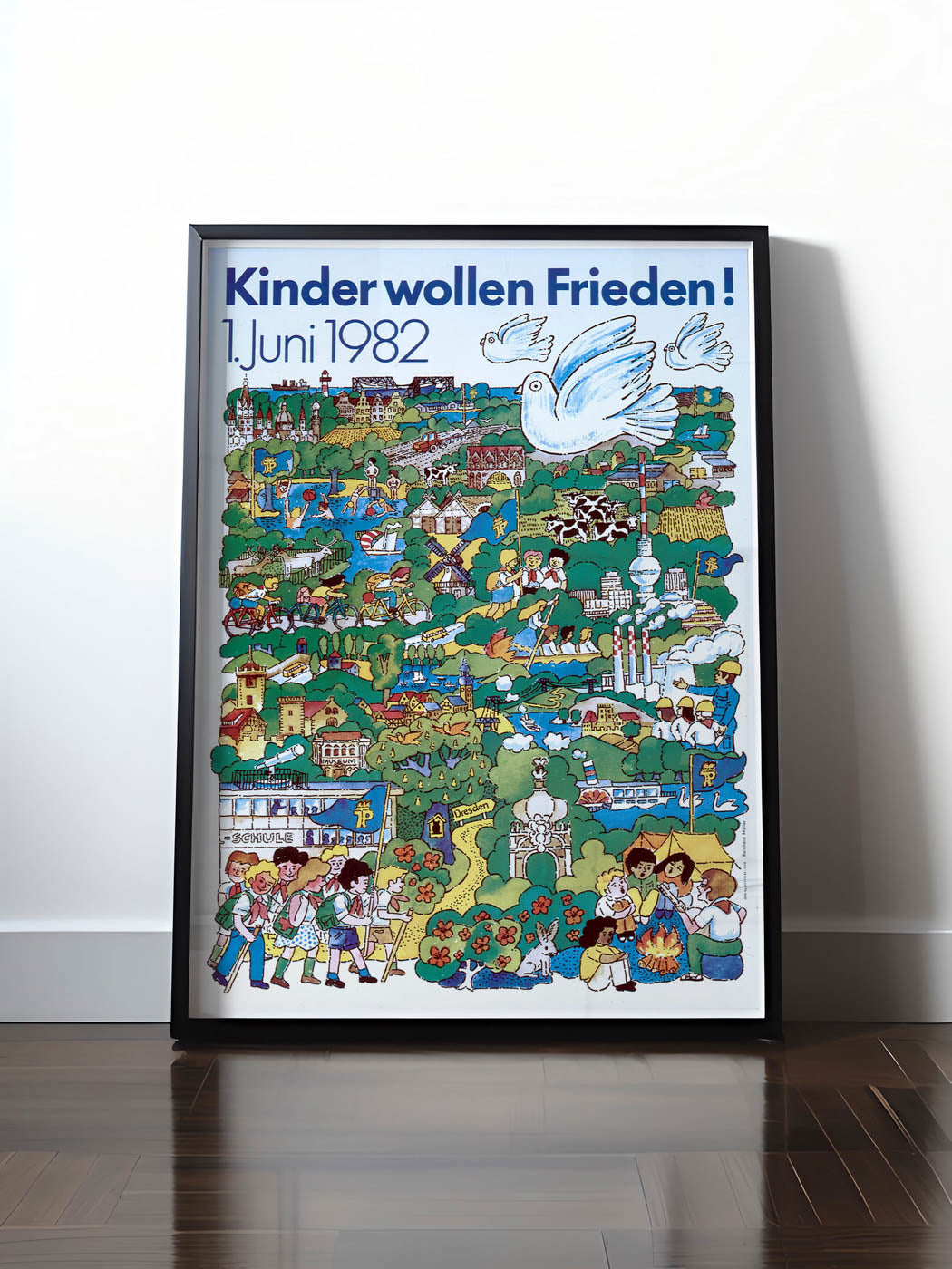 HISTORISCHES POSTER (A4 | A3 | A2 | A1) • DDR: KINDER WOLLEN FRIEDEN 1982