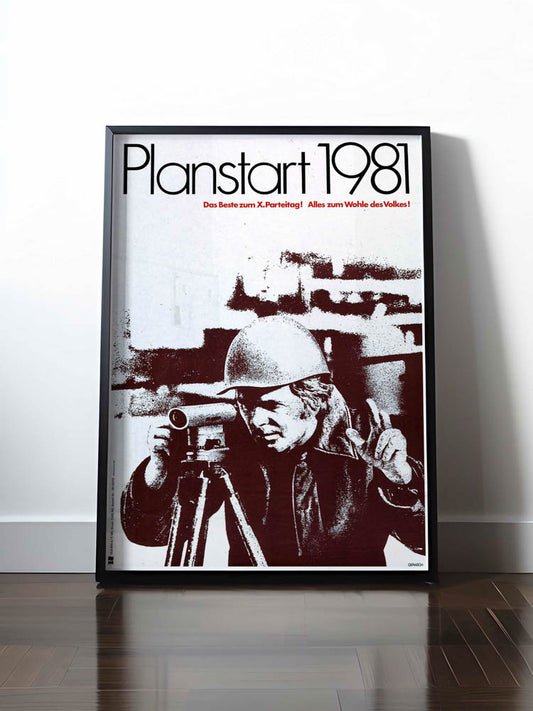 HISTORISCHES POSTER (A4 | A3 | A2 | A1) • PLANSTART 1981