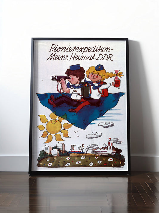 HISTORISCHES POSTER (A4 | A3 | A2 | A1) • DDR: PIONIEREXPEDITION MEINE HEIMAT