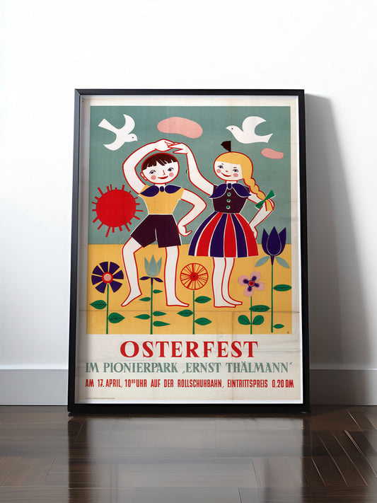 HISTORISCHES POSTER (A4 | A3 | A2 | A1) • DDR: OSTERFEST IM PIONIERPARK