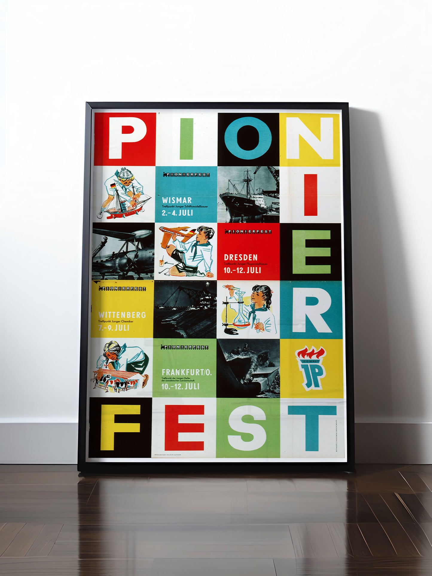 HISTORISCHES POSTER (A4 | A3 | A2 | A1) • DDR: PIONIERFEST WISMAR