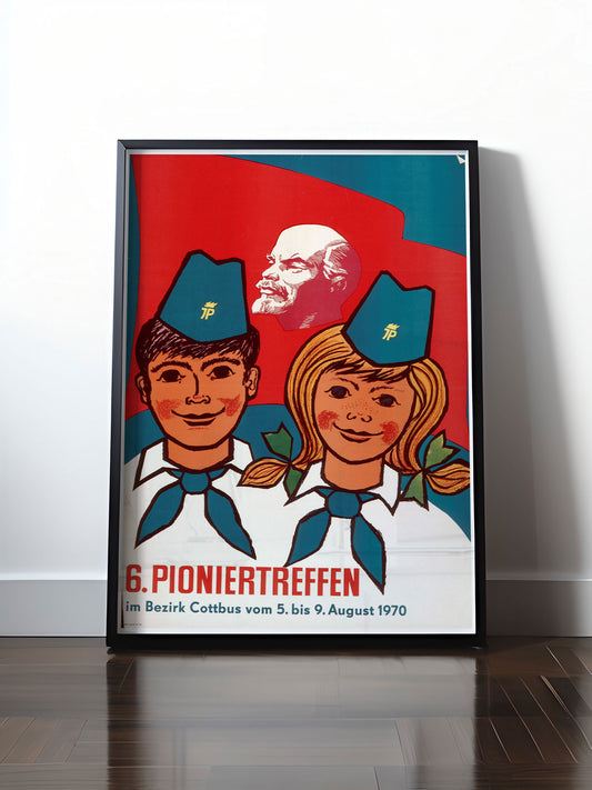 HISTORISCHES POSTER (A4 | A3 | A2 | A1) • DDR: 6. PIONIERTREFFEN 1970