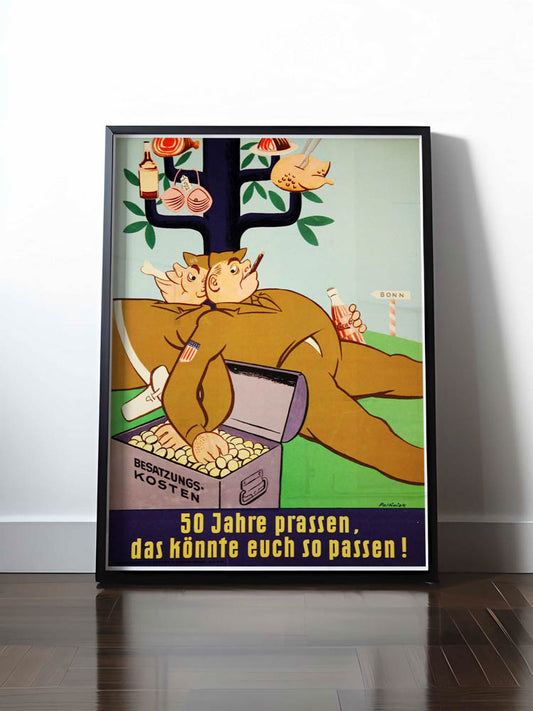 HISTORISCHES POSTER (A4 | A3 | A2 | A1) • 50 JAHRE PRASSEN - NATO-BESATZER