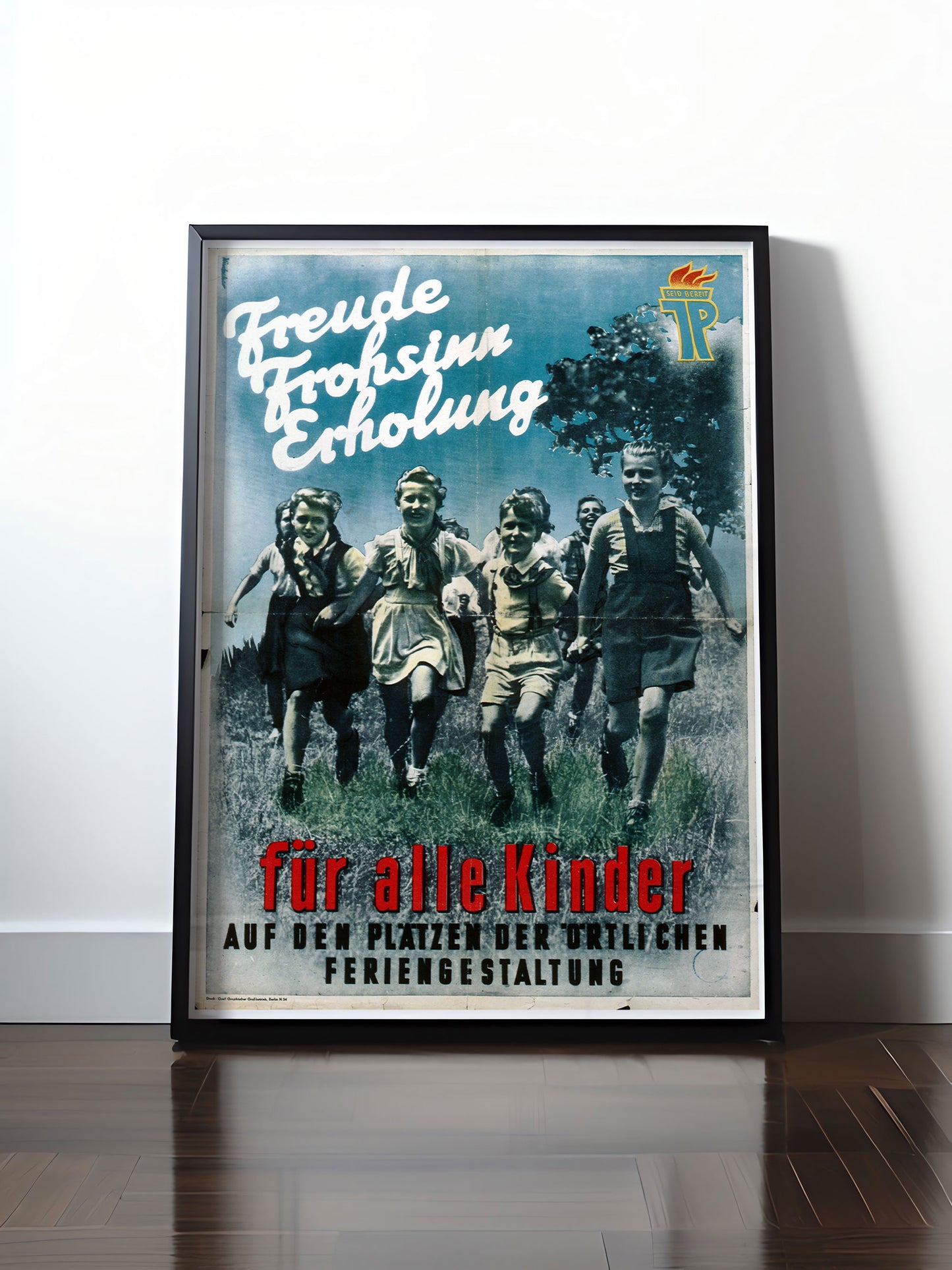 HISTORISCHES POSTER (A4 | A3 | A2 | A1) • DDR: FREUDE, FROHSINN, ERHOLUNG