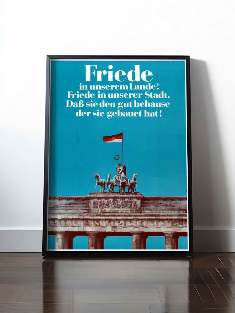 HISTORISCHES POSTER (A4 | A3 | A2 | A1) • FRIEDE IN UNSEREM LANDE! BERLIN, BRANDENBURGER TOR