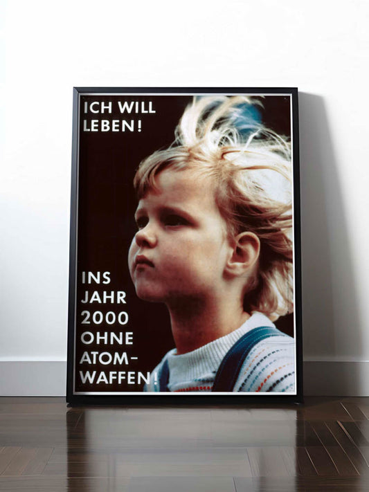 HISTORISCHES POSTER (A4 | A3 | A2 | A1) • ICH WILL LEBEN!