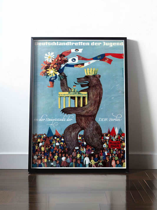 HISTORISCHES POSTER (A4 | A3 | A2 | A1) • DEUTSCHLANDTREFFEN DER JUGEND, BERLIN 1964