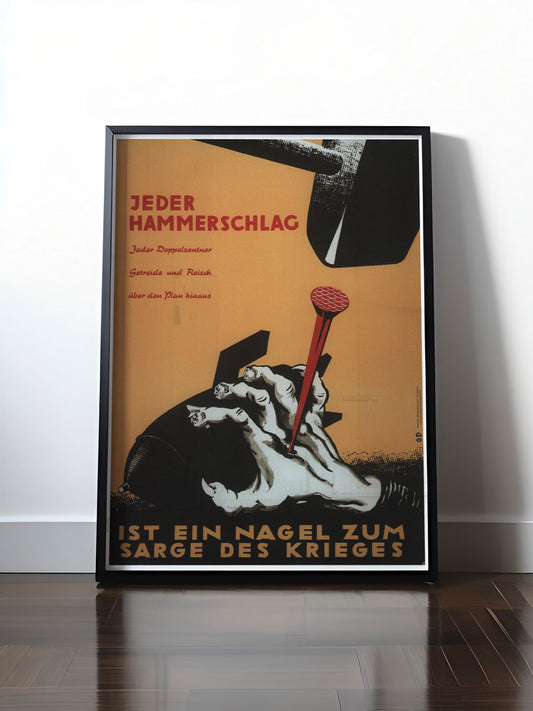 HISTORISCHES POSTER (A4 | A3 | A2 | A1) • DDR: SARGE DES KRIEGES