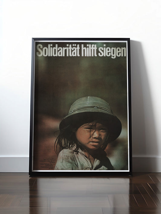 HISTORISCHES POSTER (A4 | A3 | A2 | A1) • DDR: SOLIDARITÄT MIT VIETNAM