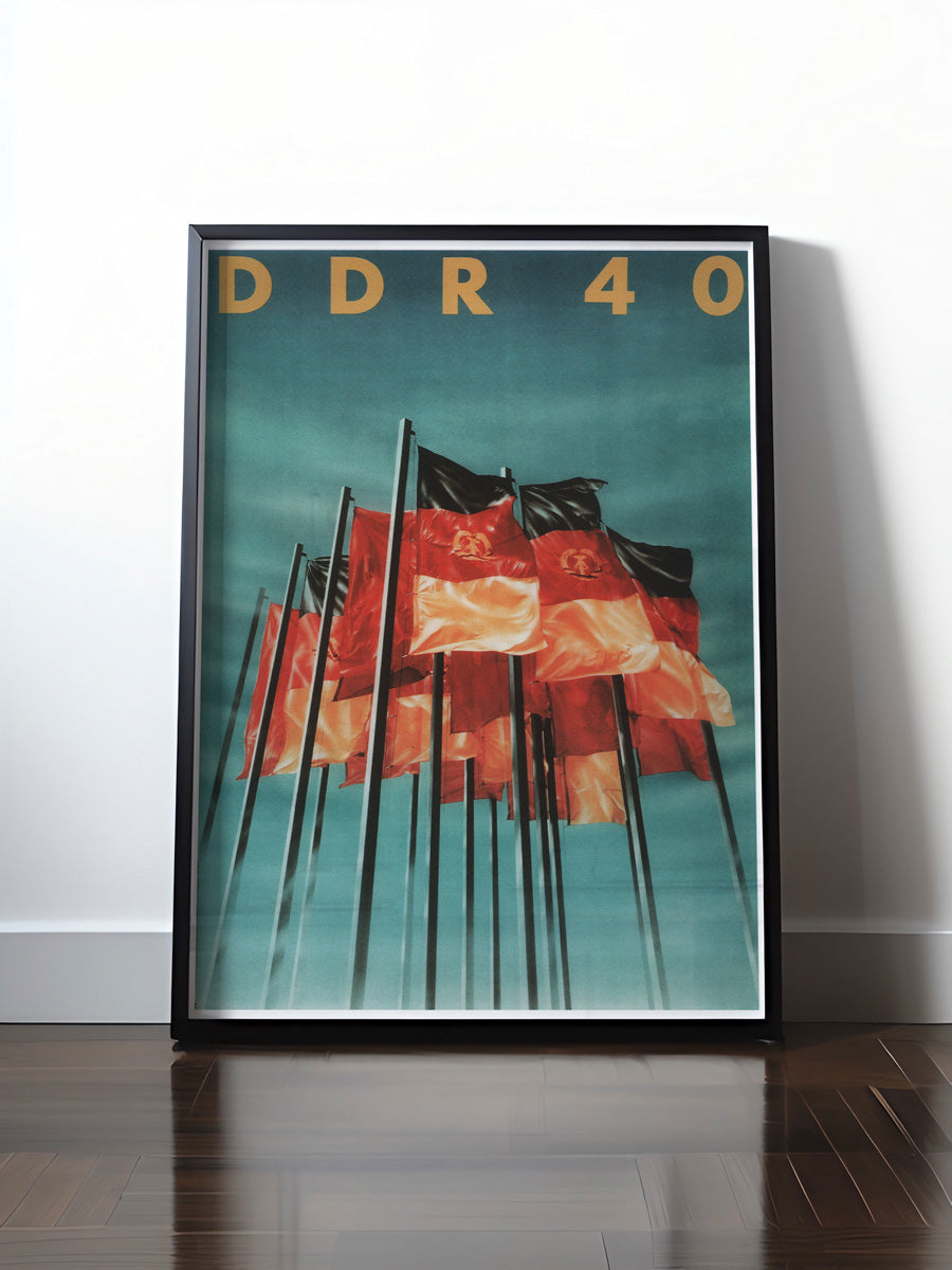 HISTORISCHES POSTER (A4 | A3 | A2 | A1) • 40 JAHRE DDR