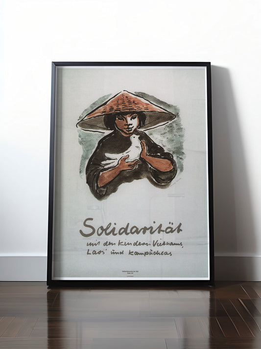 HISTORISCHES POSTER (A4 | A3 | A2 | A1) • DDR: SOLIDARITÄT MIT VIETNAM