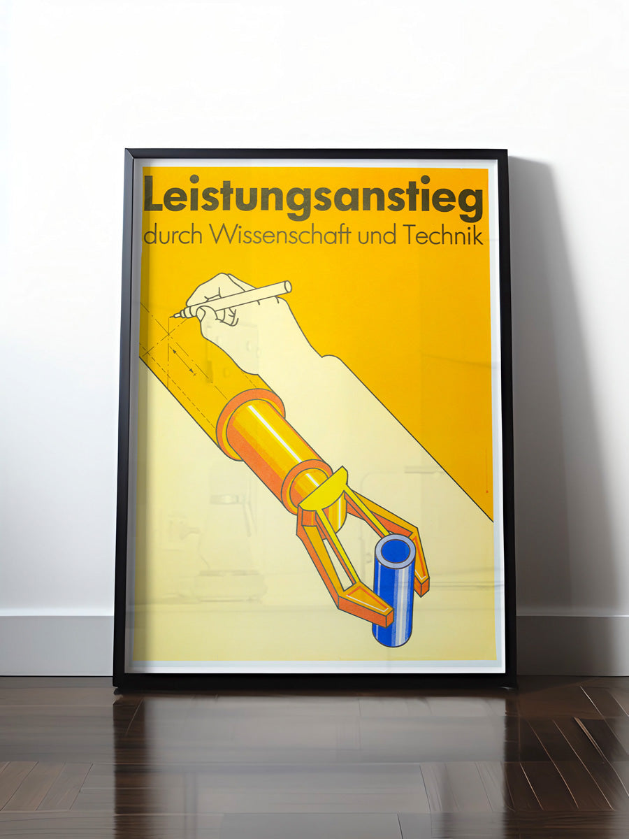 HISTORISCHES POSTER (A4 | A3 | A2 | A1) • DDR - LEISTUNGSANSTIEG