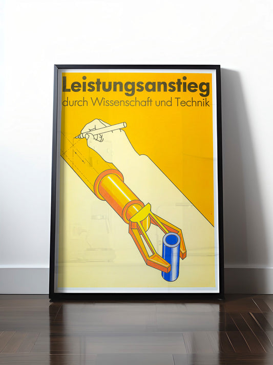 HISTORISCHES POSTER (A4 | A3 | A2 | A1) • DDR - LEISTUNGSANSTIEG