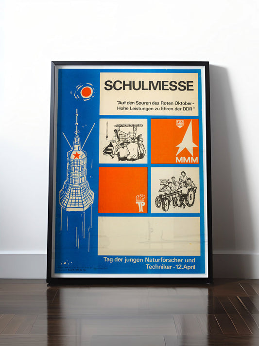 HISTORISCHES POSTER (A4 | A3 | A2 | A1) • DDR MMM SCHULMESSE