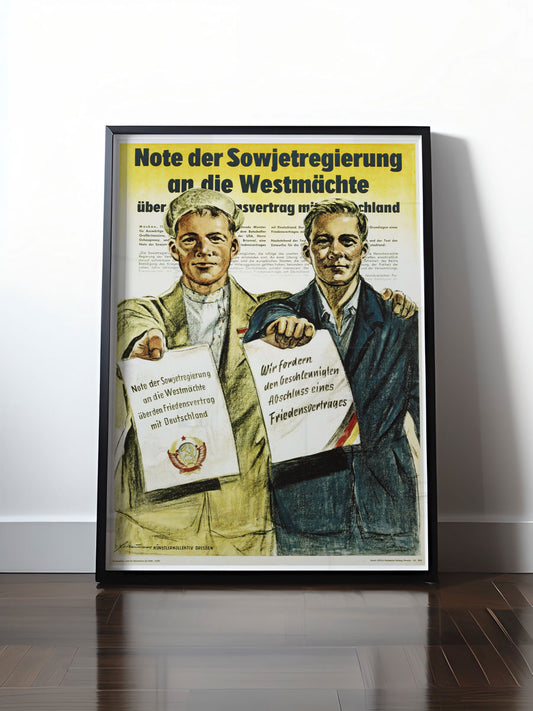 HISTORISCHES POSTER (A4 | A3 | A2 | A1) • FRIEDENSVERTRAG