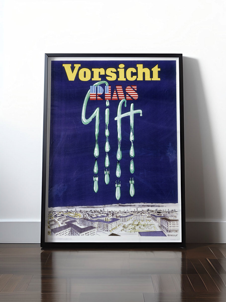 HISTORISCHES POSTER (A4 | A3 | A2 | A1) • VORSICHT: USA RIAS-GIFT!