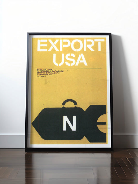 HISTORISCHES POSTER (A4 | A3 | A2 | A1) • BOMBEN: USA-EXPORT