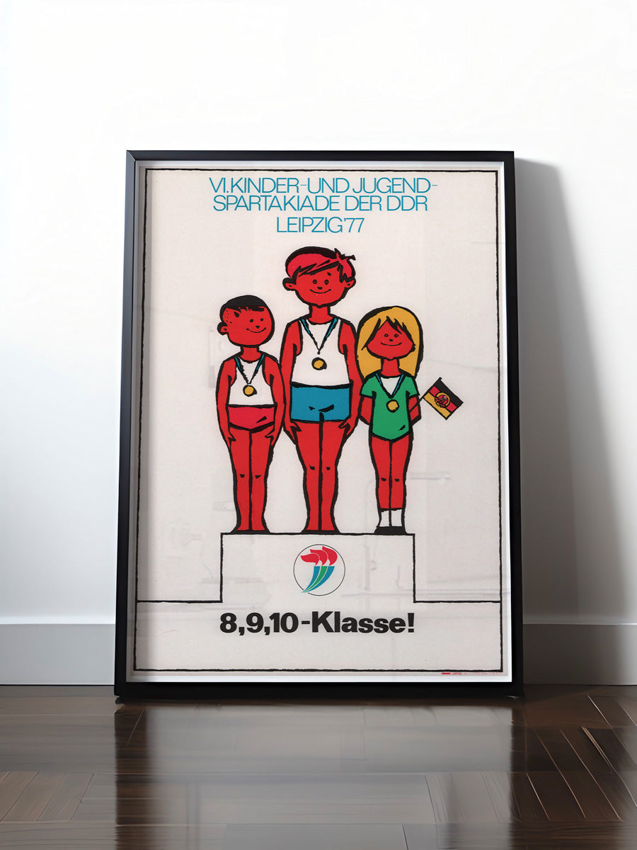 HISTORISCHES POSTER (A4 | A3 | A2 | A1) • KINDER- & JUGENDSPARTAKIADE DER DDR