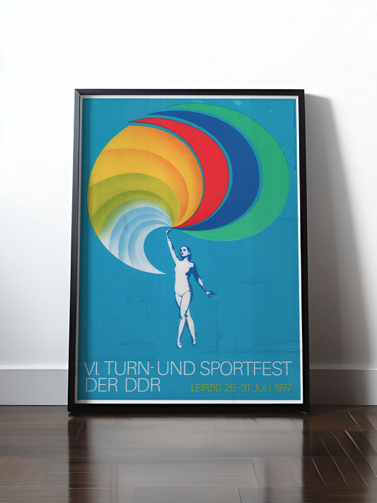 HISTORISCHES POSTER (A4 | A3 | A2 | A1) • 6. TURN- UND SPORTFEST DER DDR