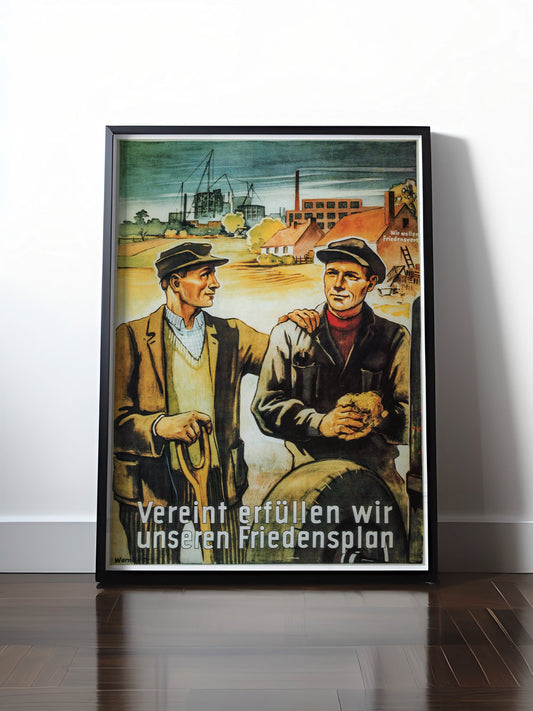 HISTORISCHES POSTER (A4 | A3 | A2 | A1) • DDR FRIEDENSPLAN