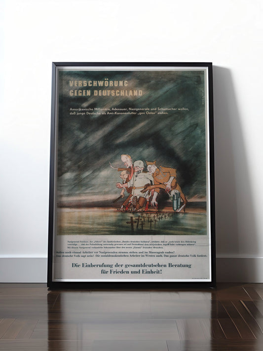 HISTORISCHES POSTER (A4 | A3 | A2 | A1) • DDR: VERSCHWÖRUNG GEGEN DEUTSCHLAND