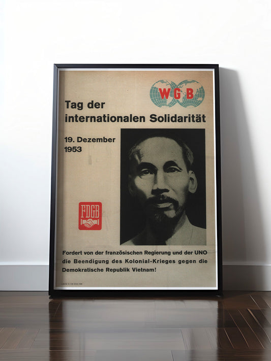 HISTORISCHES POSTER (A4 | A3 | A2 | A1) • DDR: SOLIDARITÄT MIT VIETNAM